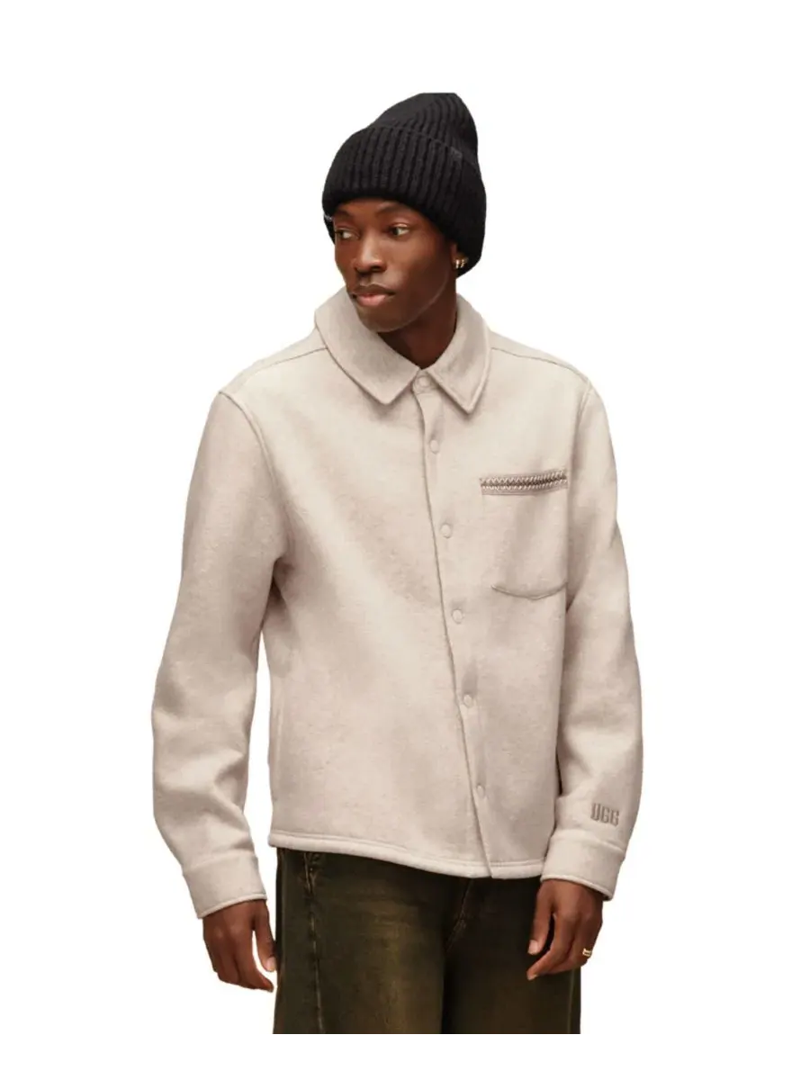 Мужская куртка-рубашка Tasman Relaxed-Fit UGG, Caribou Heather