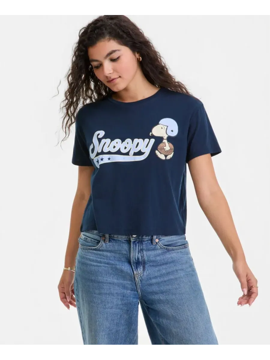 Футболка с принтом Snoopy Varsity Tee Grayson Threads, The Label — синий
