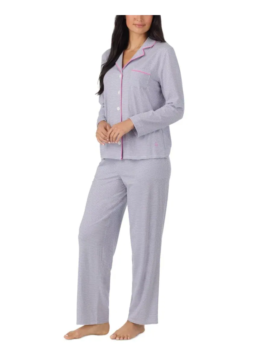Пижамный комплект с длинным рукавом Cuddl Duds — изображение 3 из 4, серый