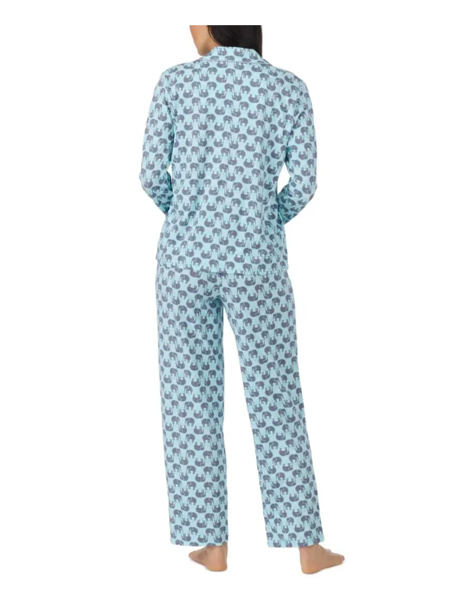 Комплект пижамы с длинным рукавом, хлопковый, с принтом Cuddl Duds — изображение 4 из 4, мульти