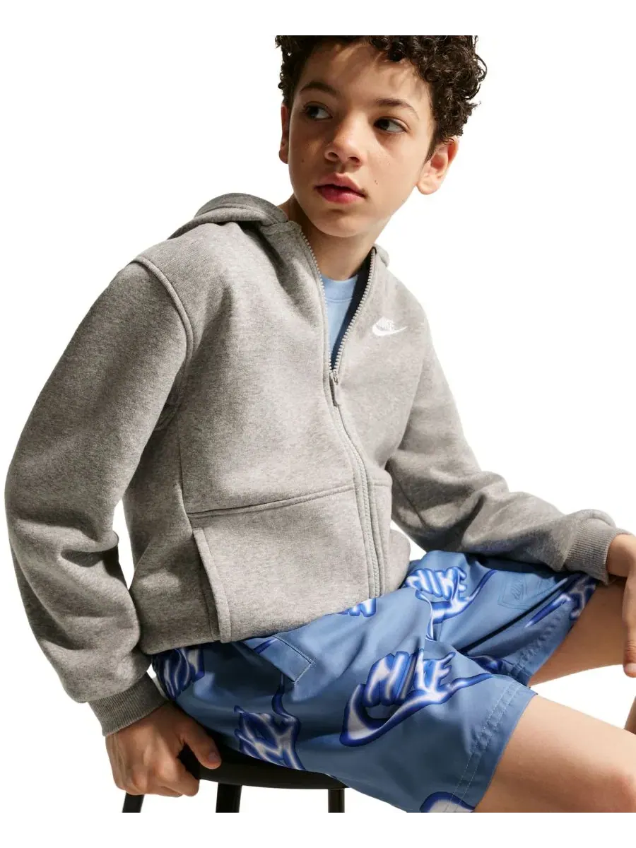 Шорты спортивные с эластичным поясом Nike Sportswear Club — изображение 3 из 5, синий