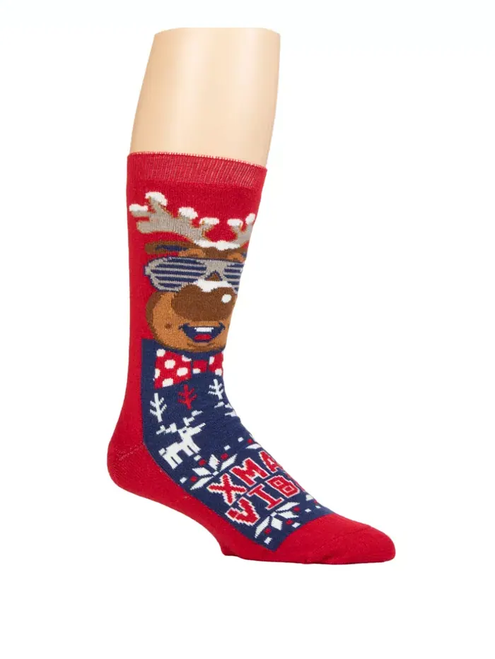 Мужские ультралегкие носки Eddie Festive Santa Crew Heat Holders