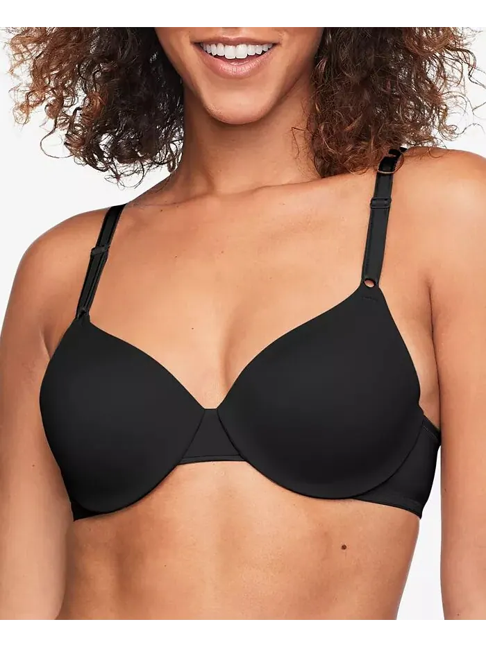 Бюстгальтер-футболка Warners This Is Not A Bra с мягкой чашкой на косточках и легкой подкладкой — изображение 1 из 2, черный