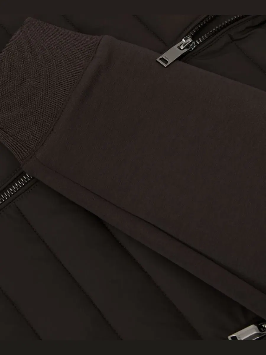Мужская куртка с квилтингом Freddie Hybrid REISS — изображение 3 из 5, коричневый