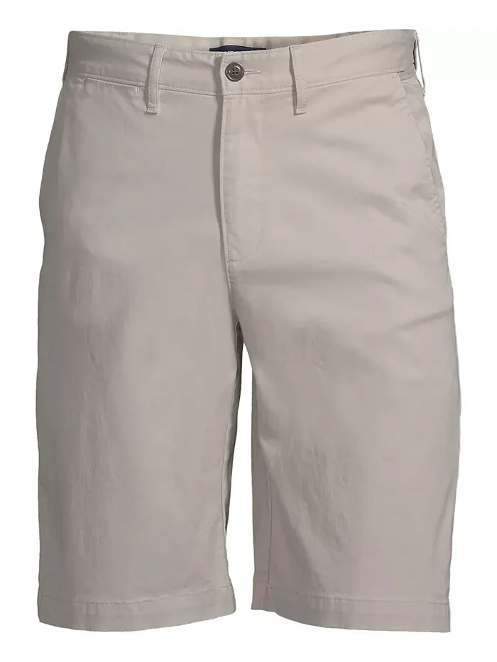 Мужские эластичные шорты-чинос Comfort Waist длиной 11" Lands' End — изображение 2 из 2, грунтовка