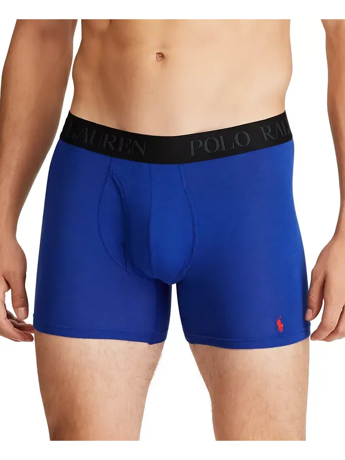 Мужские трусы-боксеры 3D Flex Modal, 3 штуки Polo Ralph Lauren — изображение 2 из 7, черный