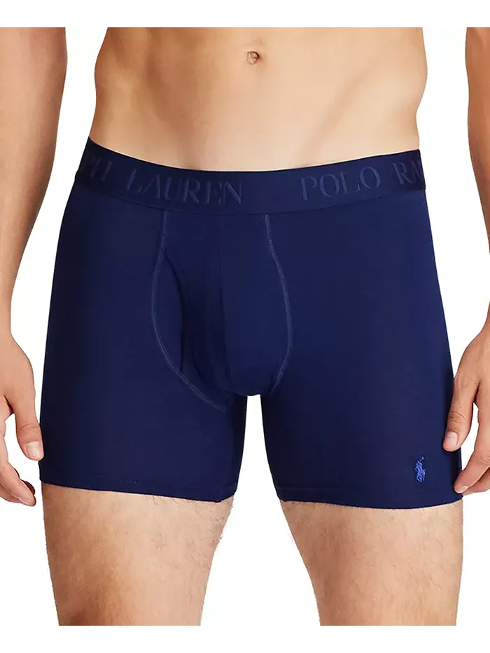 Мужские трусы-боксеры 3D Flex Modal, 3 штуки Polo Ralph Lauren — изображение 6 из 10, синий
