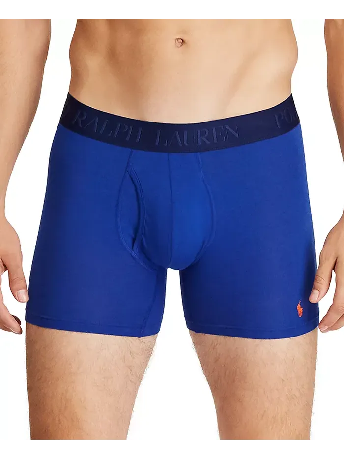 Мужские трусы-боксеры 3D Flex Modal, 3 штуки Polo Ralph Lauren — изображение 7 из 10, синий