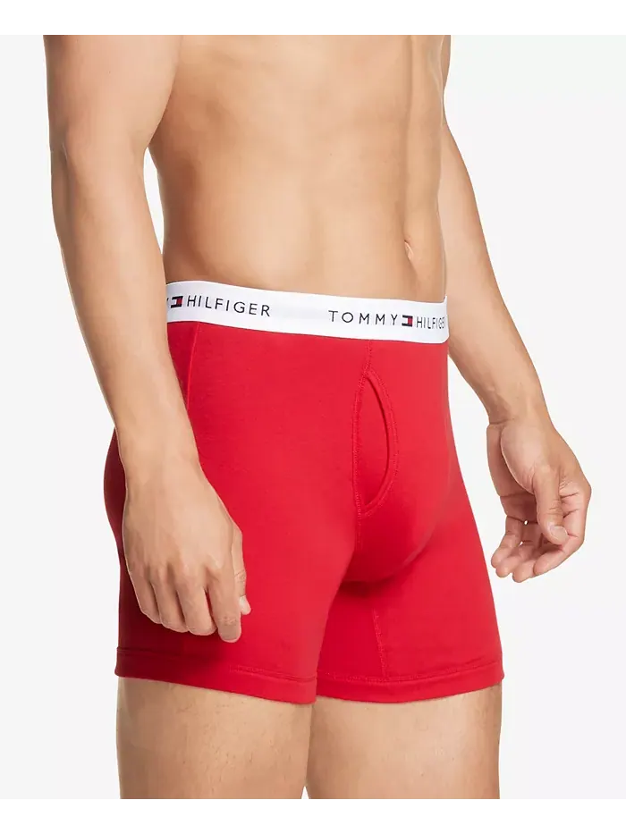 Мужские классические боксеры из хлопка, 3 шт Tommy Hilfiger — изображение 2 из 4, махагони
