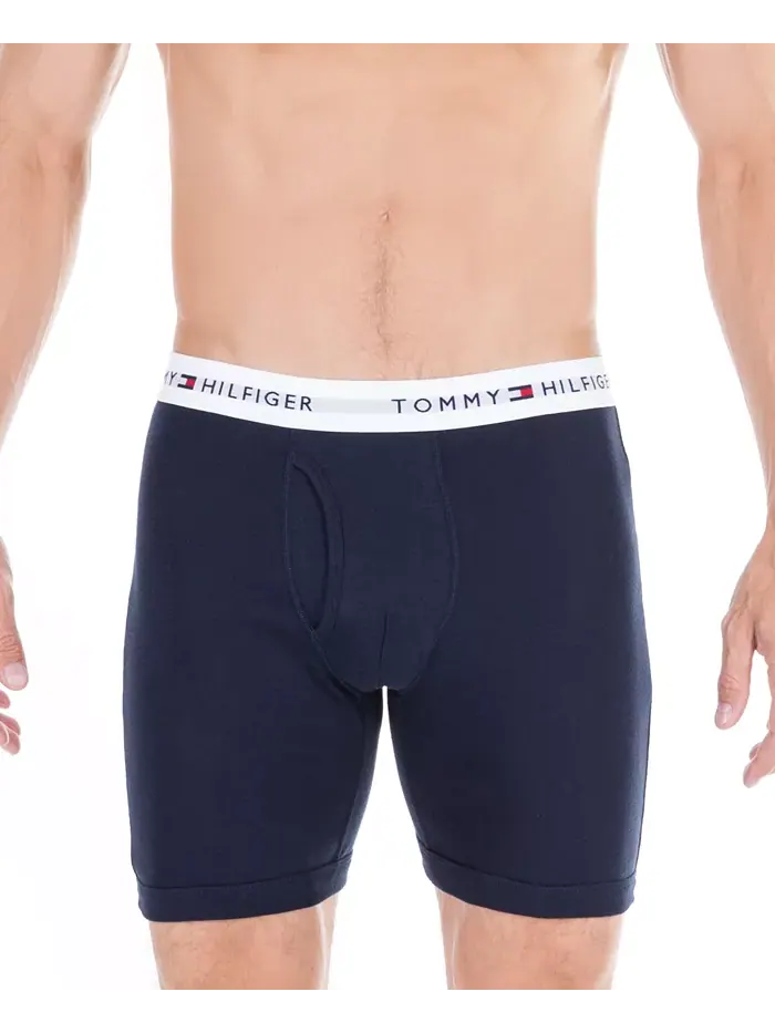 Мужские классические боксеры из хлопка, 3 шт Tommy Hilfiger — изображение 2 из 3, темно-синий