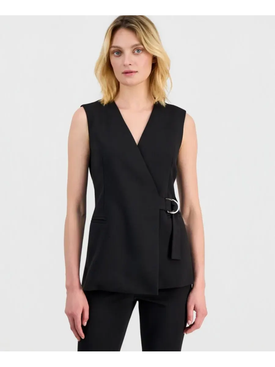 Комплект из жилета с поясом и брюк-клеш Anne Klein