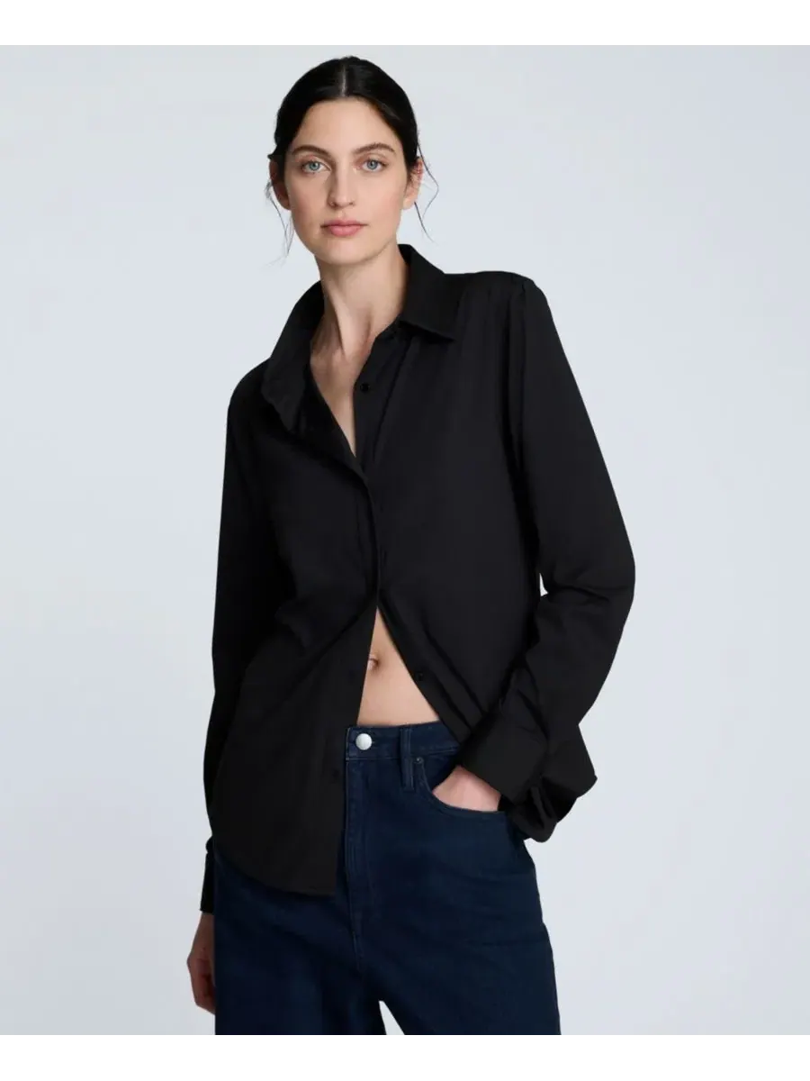 Женская рубашка Metro Knit с длинным рукавом Kenneth Cole — изображение 1 из 5, черный