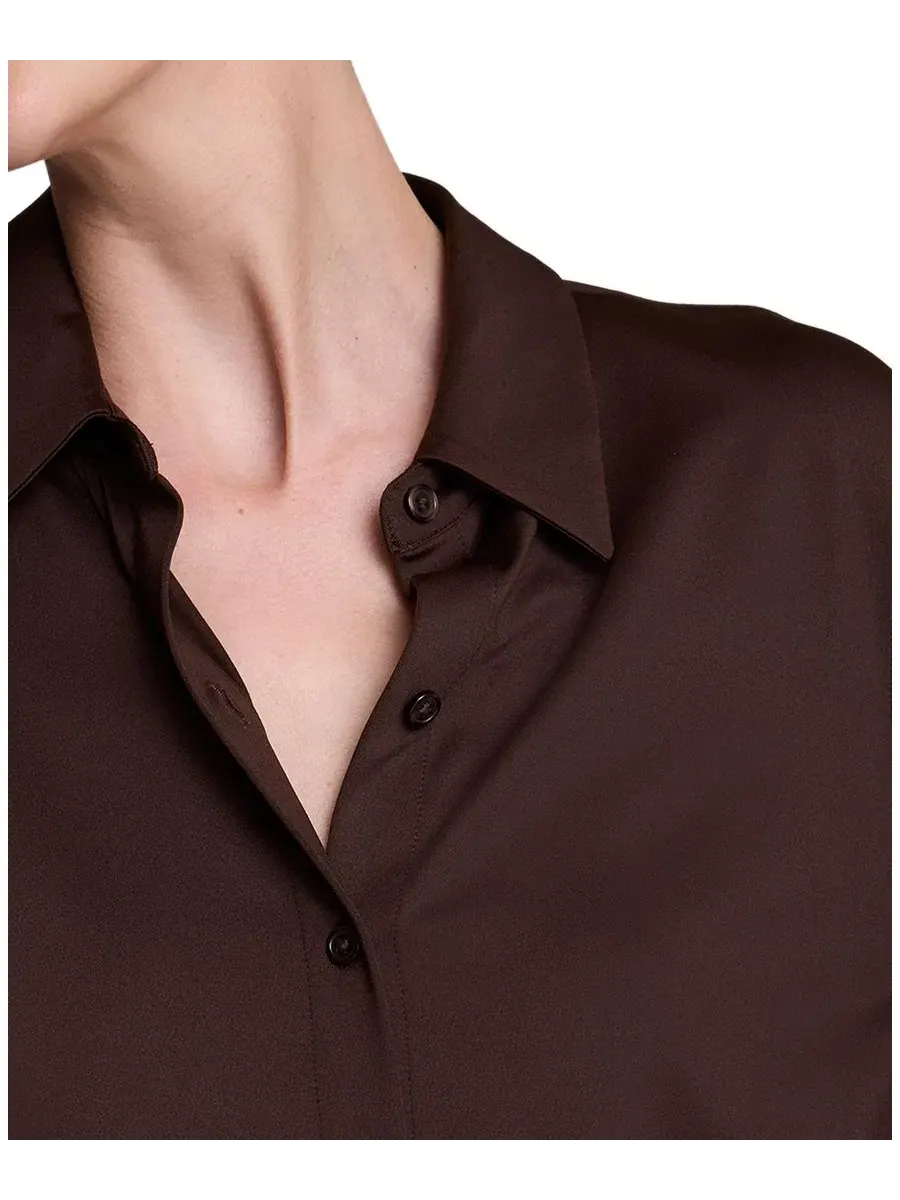 Рубашка Metro Knit с длинным рукавом Kenneth Cole, Medium Bark — изображение 6 из 7