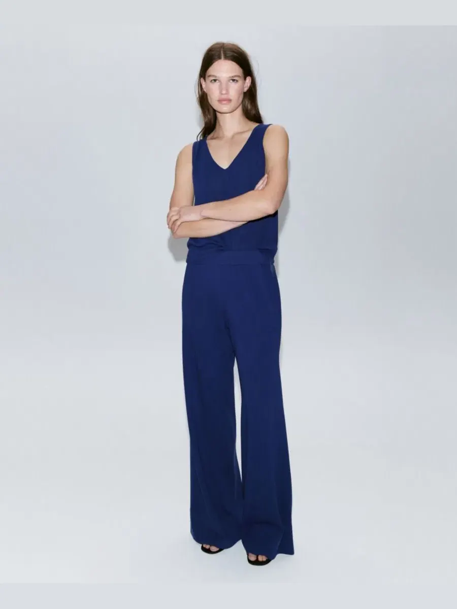 Брюки прямого кроя с эластичным поясом Mango Straight-Fit Trousers With Elastic Waist — изображение 14 из 14