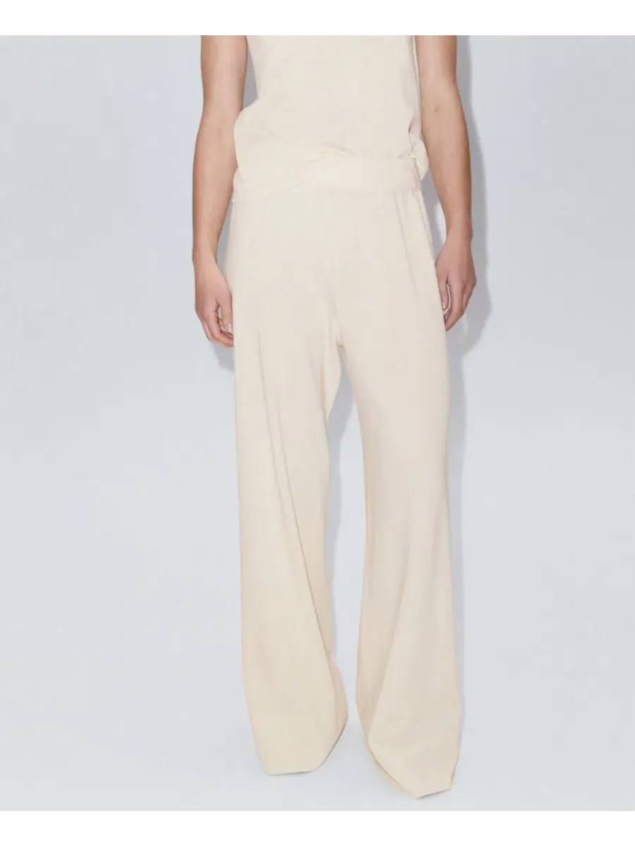 Брюки прямого кроя с эластичным поясом, модель Straight-Fit Trousers MANGO — изображение 15 из 15, яркий синий