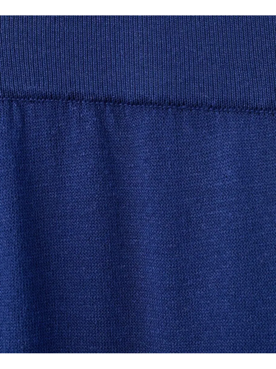 Брюки прямого кроя с эластичным поясом, модель Straight-Fit Trousers MANGO — изображение 3 из 15, яркий синий