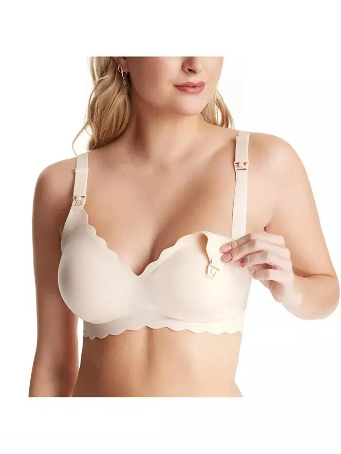 Бюстгальтер для кормления Maternity Jelly Strip YN46 Momcozy — бежевый