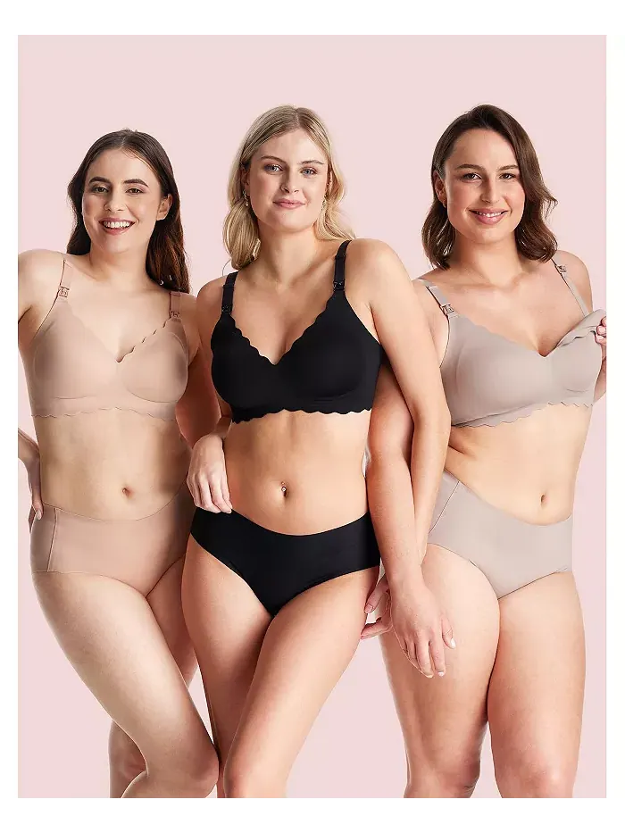 Дорожный бюстгальтер для кормления Maternity Jelly strip YN46 Momcozy — изображение 3 из 8, розовый