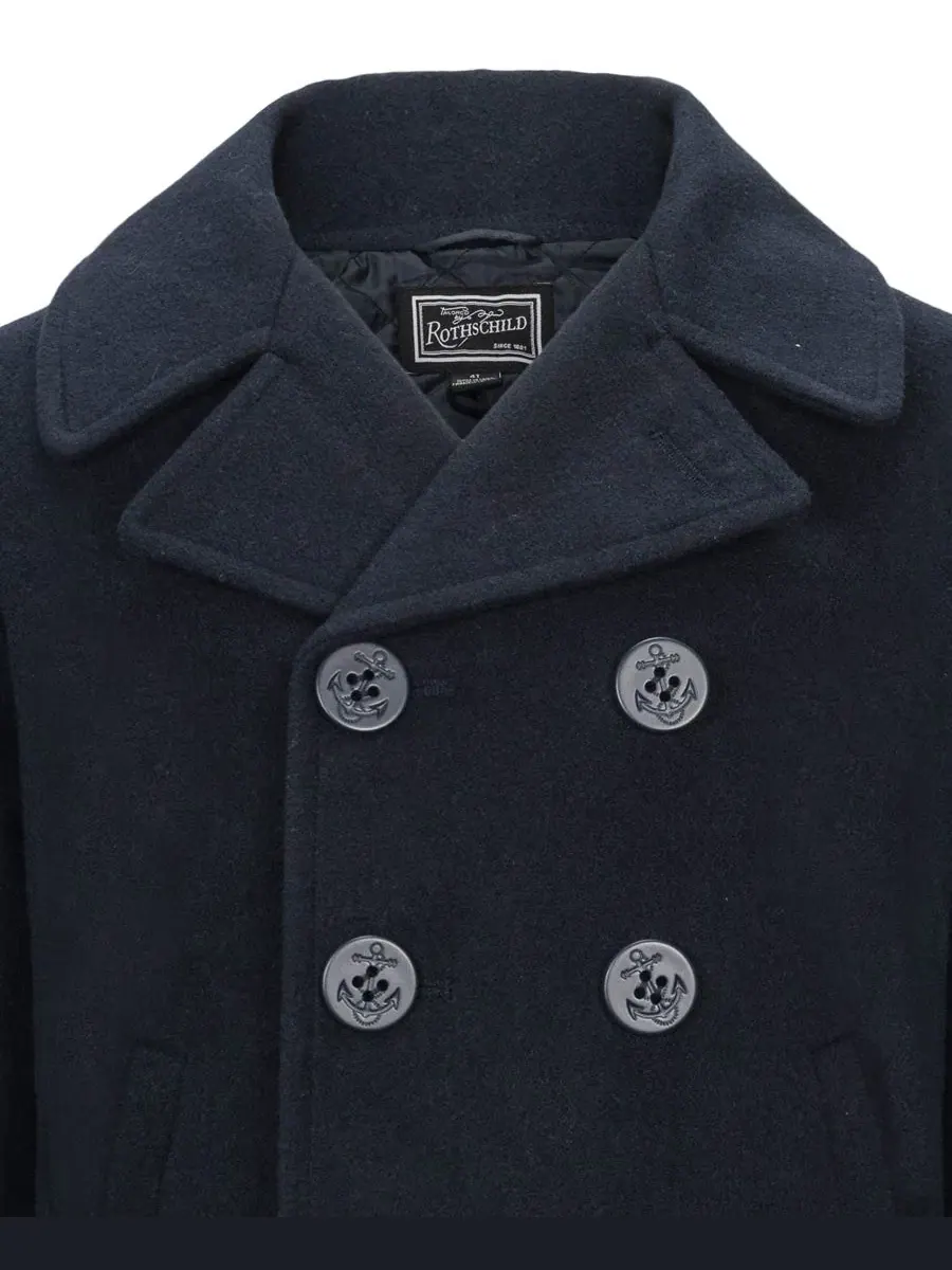 Пальто-даффлкот для мальчика Classic Double Breasted Button Front Coat S Rothschild & CO — изображение 3 из 3