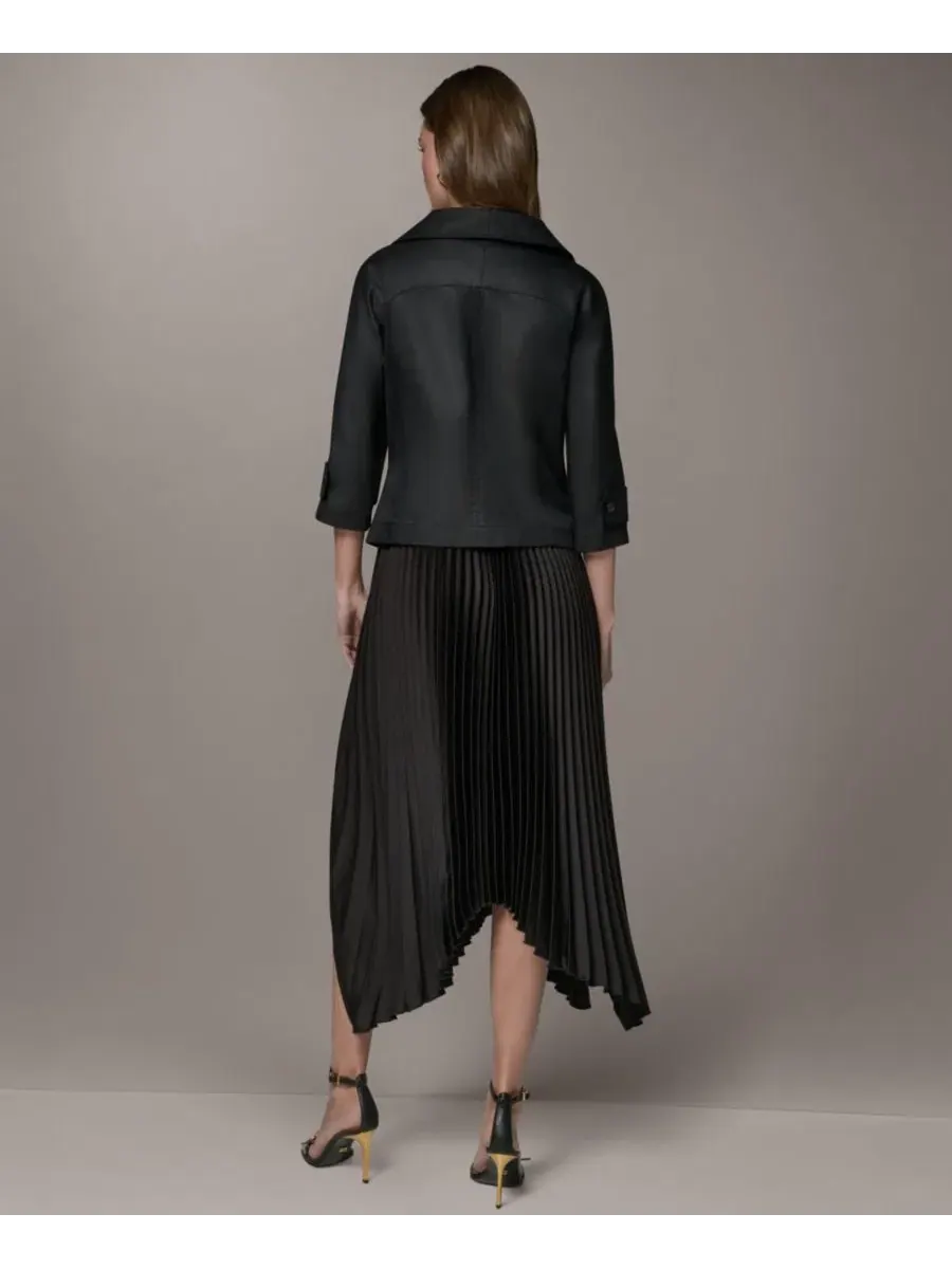 Жакет с лацканами и застежкой на кнопки Donna Karan New York — изображение 6 из 8, черный