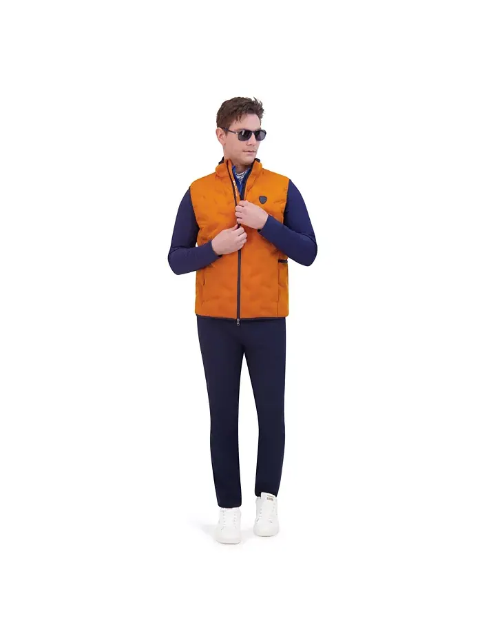 Мужской спортивный жилет 4Way Stretch Seamless Quilt Ben Sherman — изображение 3 из 4, темно-синий