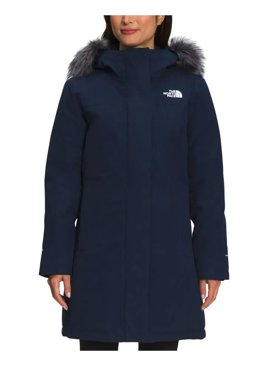 Женская парка с капюшоном «Арктический» The North Face — изображение 3 из 4, темно-синий