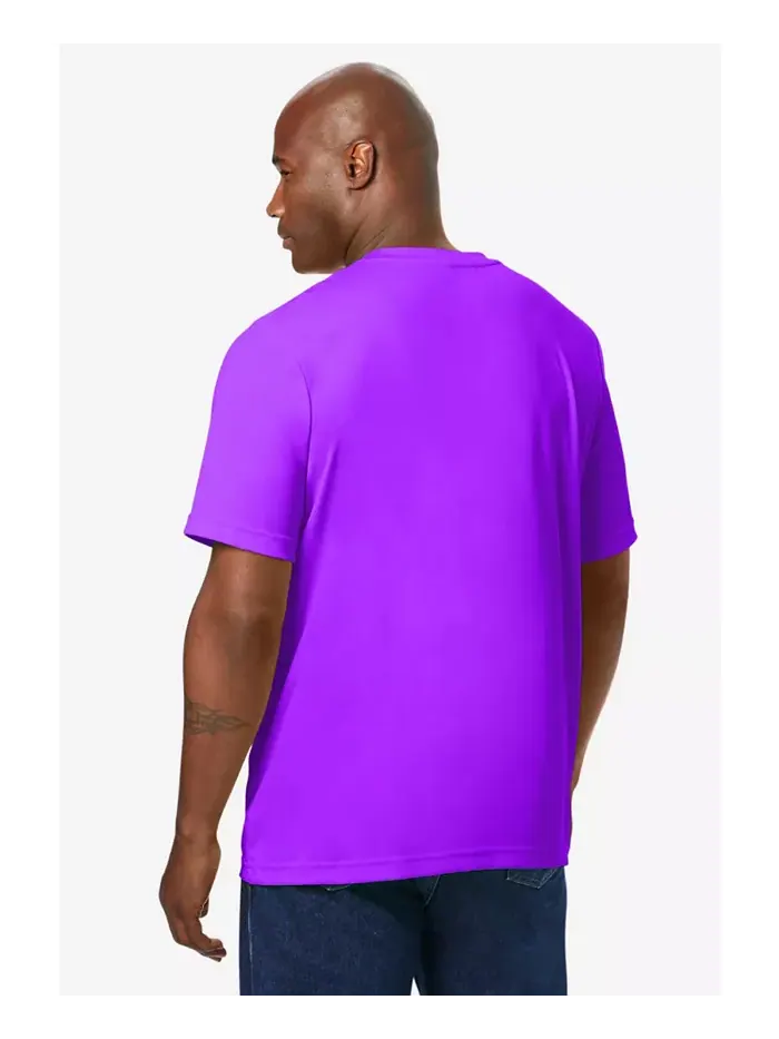 Футболка-поло Big & Tall No Sweat Kingsize — изображение 2 из 2, фиолетовый