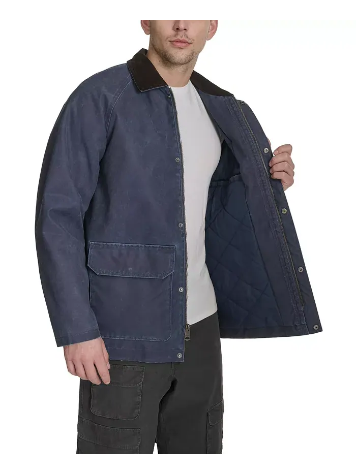 Мужская куртка амбар с воротником из вельвета Levi'S — изображение 3 из 6, синий