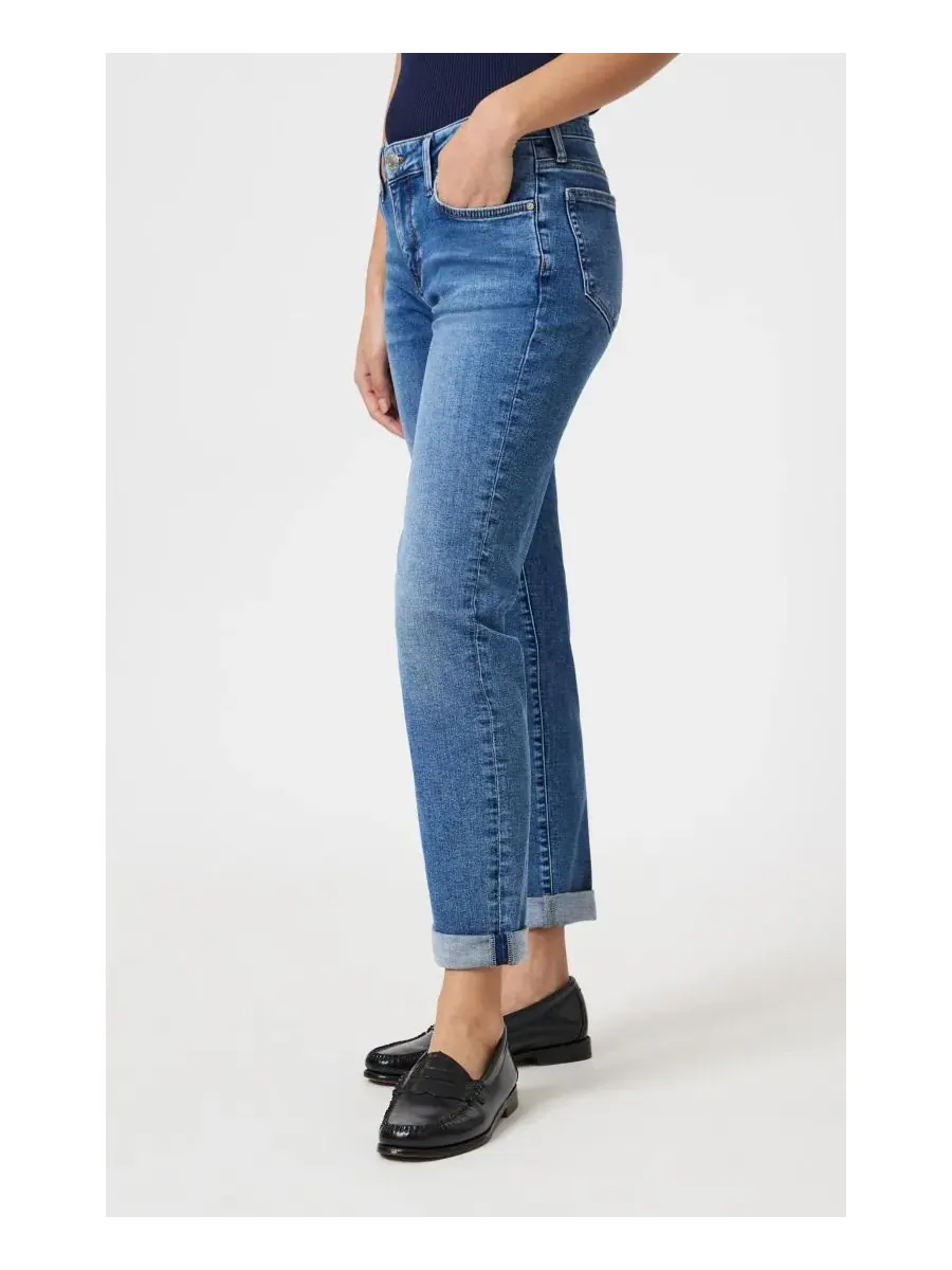 Женская обувь Mavi Emma Slim Boyfriend In Mid Brushed Tribeca Mavi Jeans — изображение 2 из 5, синий