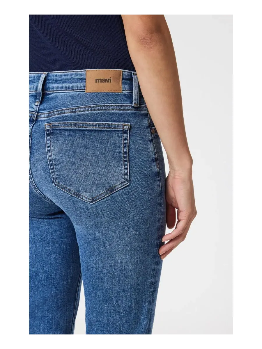 Женская обувь Mavi Emma Slim Boyfriend In Mid Brushed Tribeca Mavi Jeans — изображение 5 из 5, синий