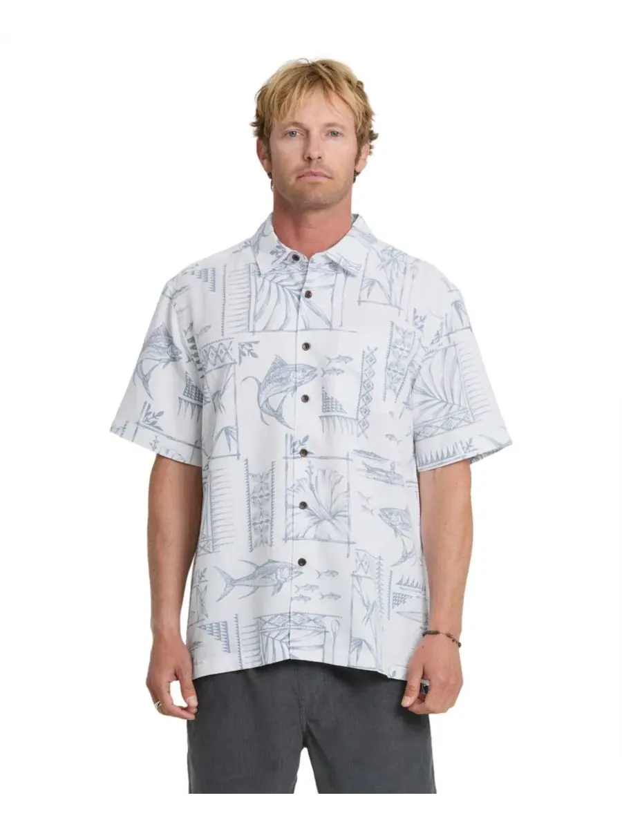 Мужская рубашка с коротким рукавом и принтом Quiksilver Quiksilver Waterman