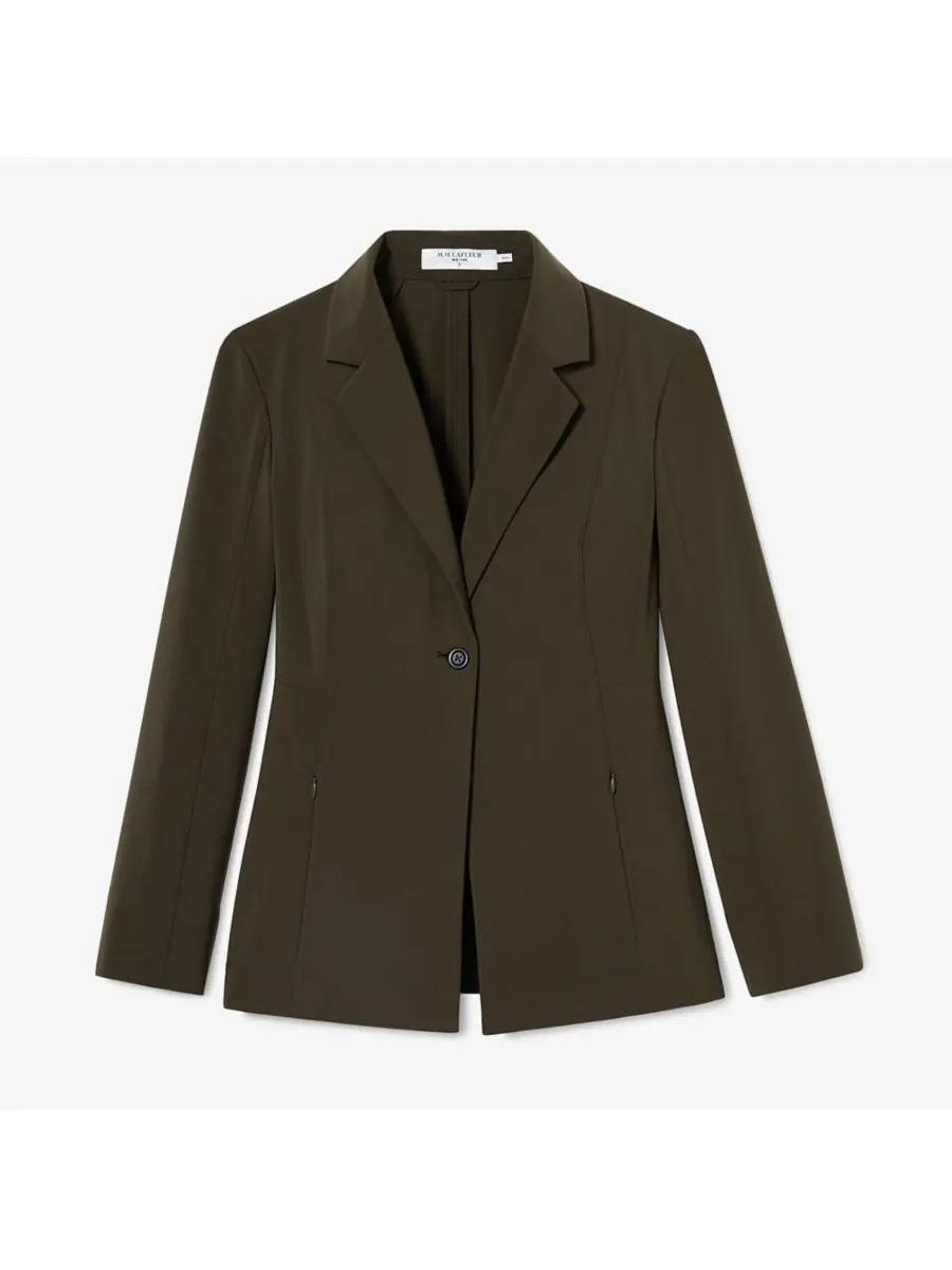 Женский дорожный блейзер Moreland от OrigamiTech MMLaFleur — изображение 6 из 9, оливковый