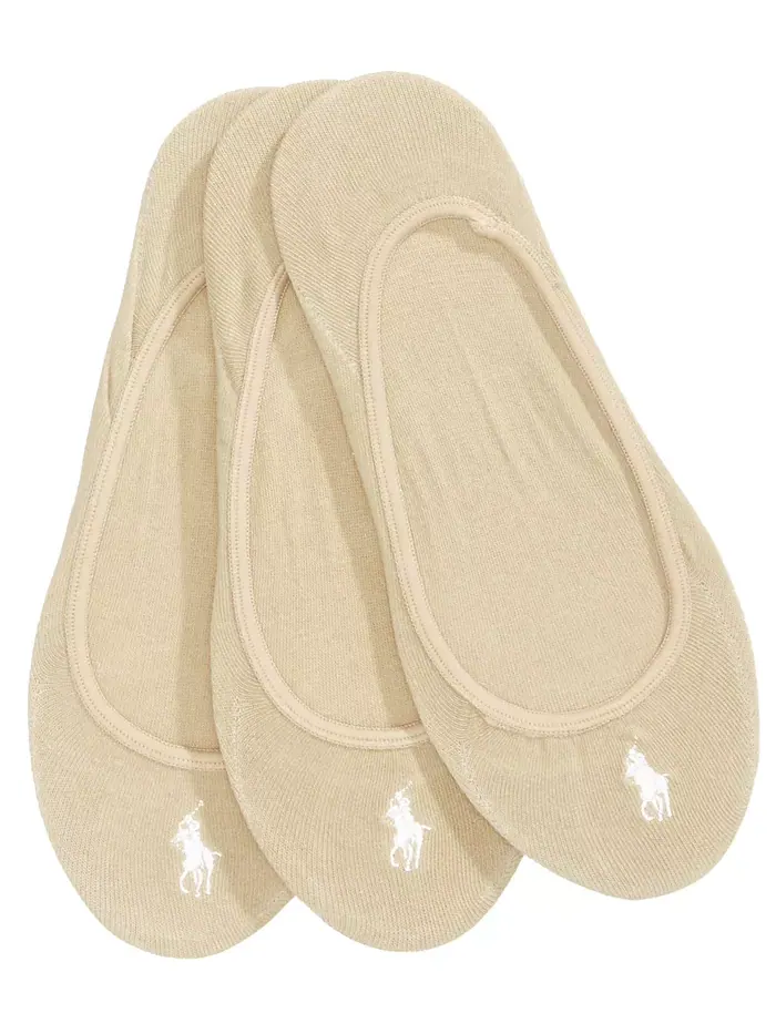Женские носки-следы Ultra-Low No-Show, 3 пары Polo Ralph Lauren