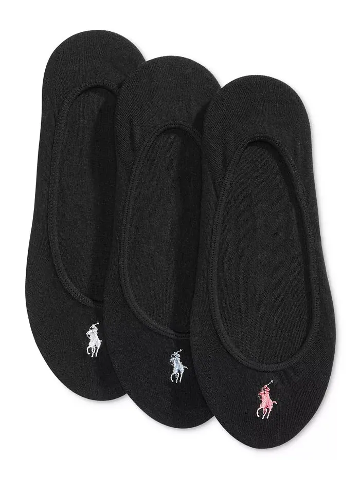Женские ультра-короткие невидимые носки, 3 шт. в упаковке Polo Ralph Lauren