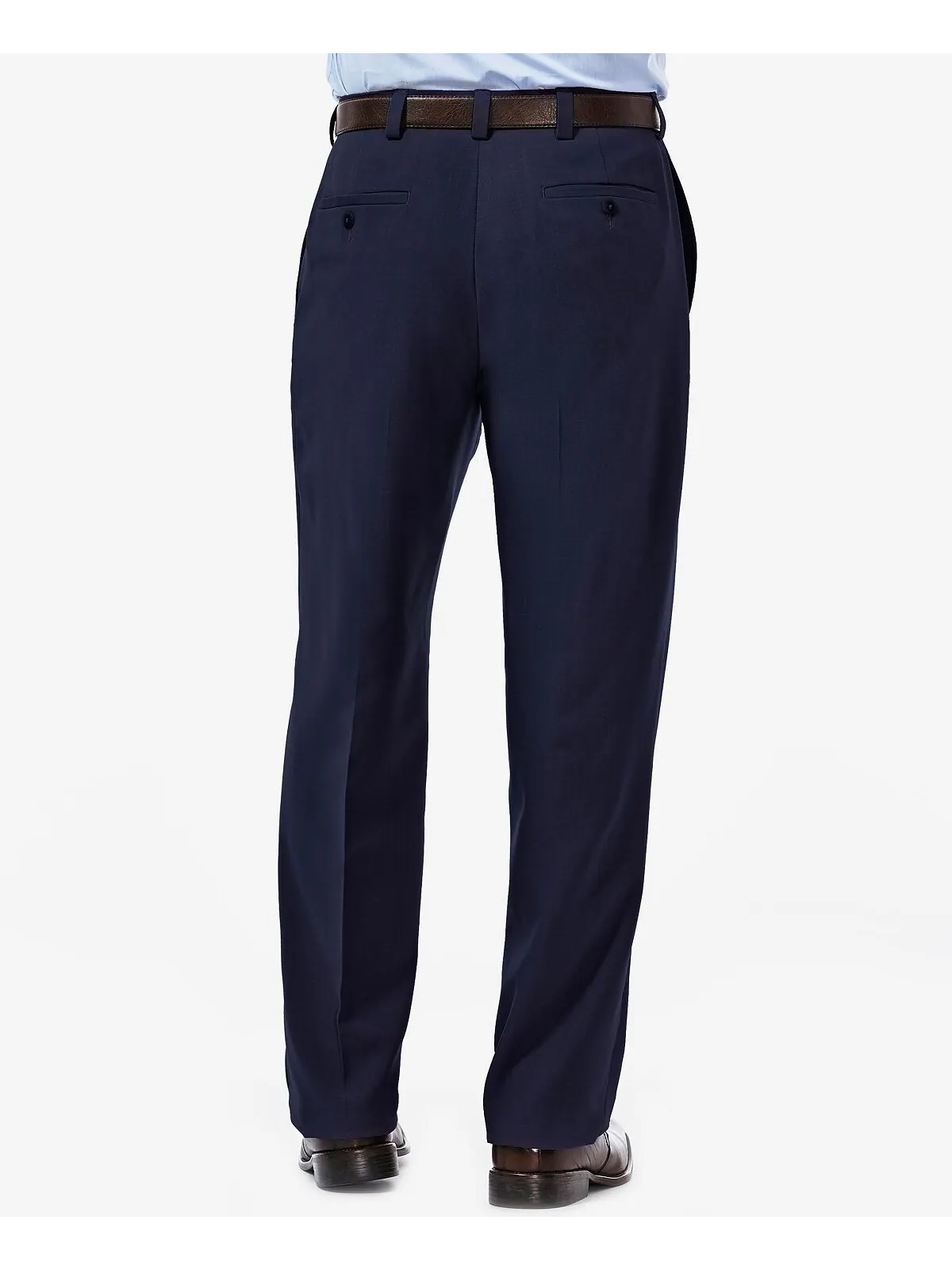 Мужские классические брюки Eclo Stria Classic Fit с плоской передней частью и расширяемыми — 7