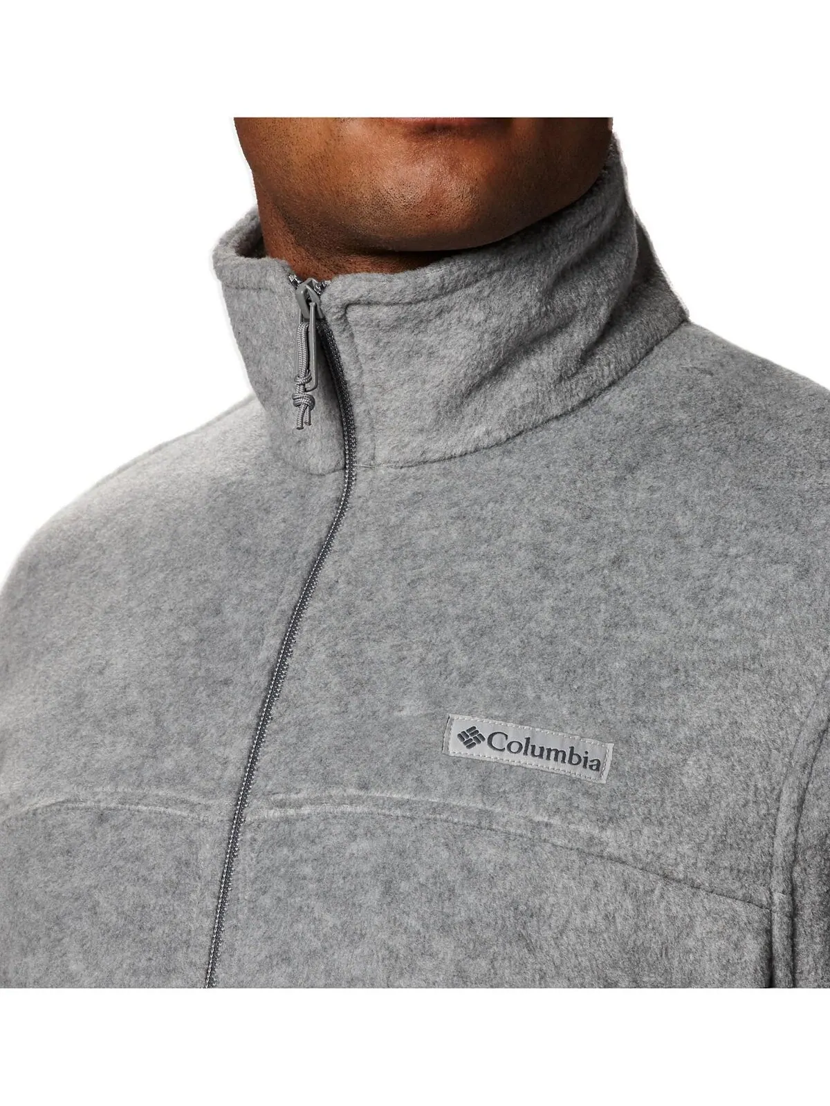 Мужская флисовая куртка Steens Mountain Full Zip 2.0 Columbia — изображение 3 из 5, светлый серый