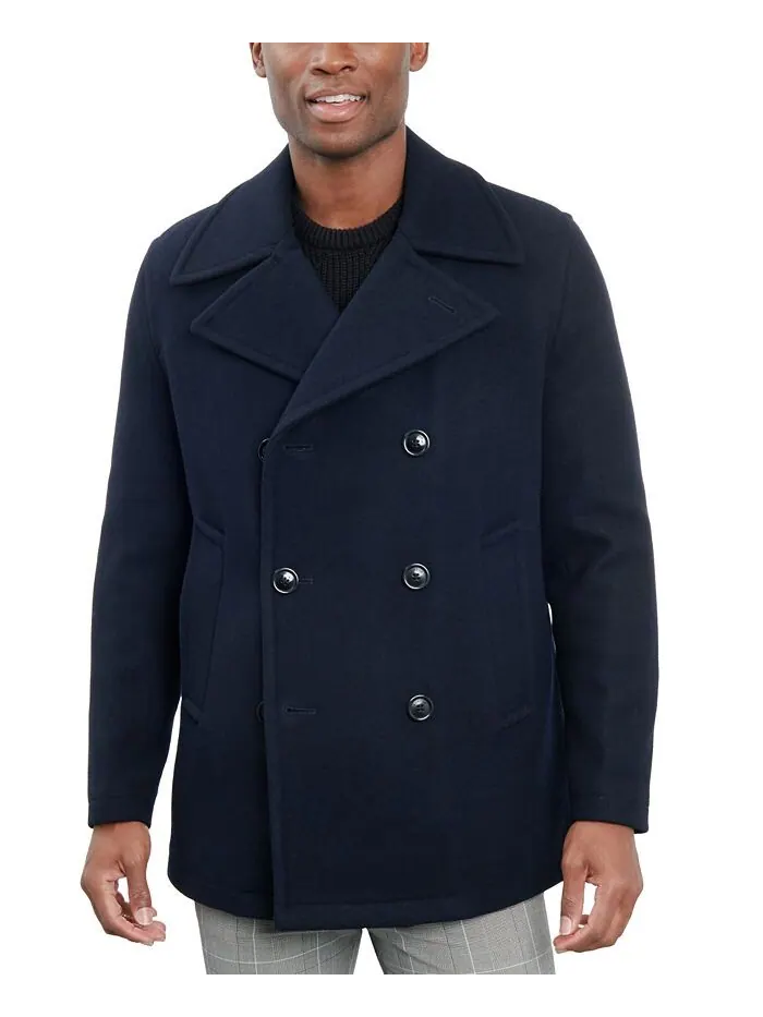 Пальто London Fog Double-Breasted Wool Blend