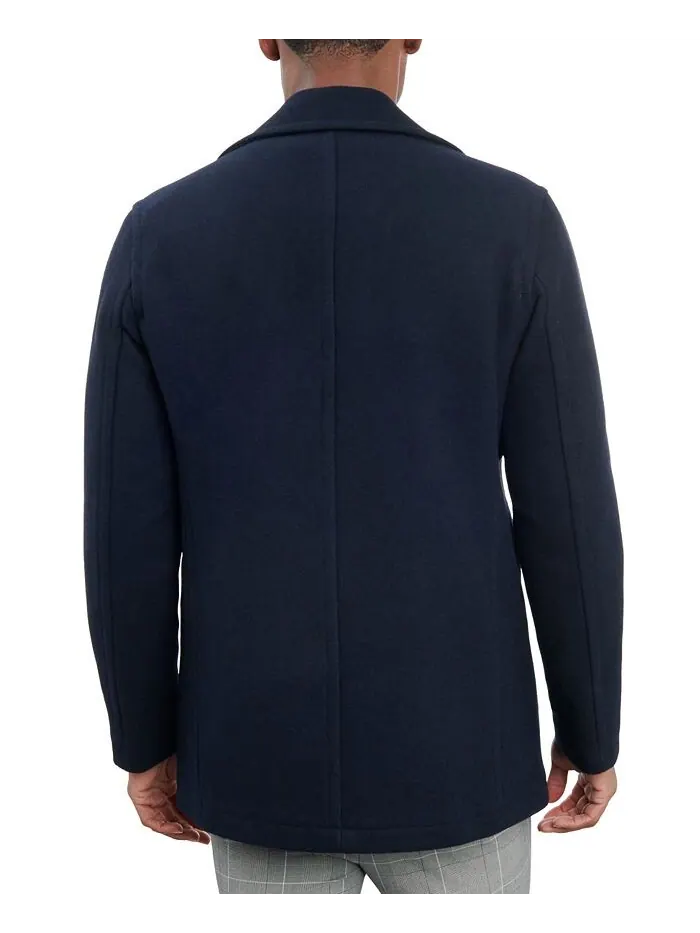 Пальто London Fog Double-Breasted Wool Blend — изображение 5 из 6, темно-синий