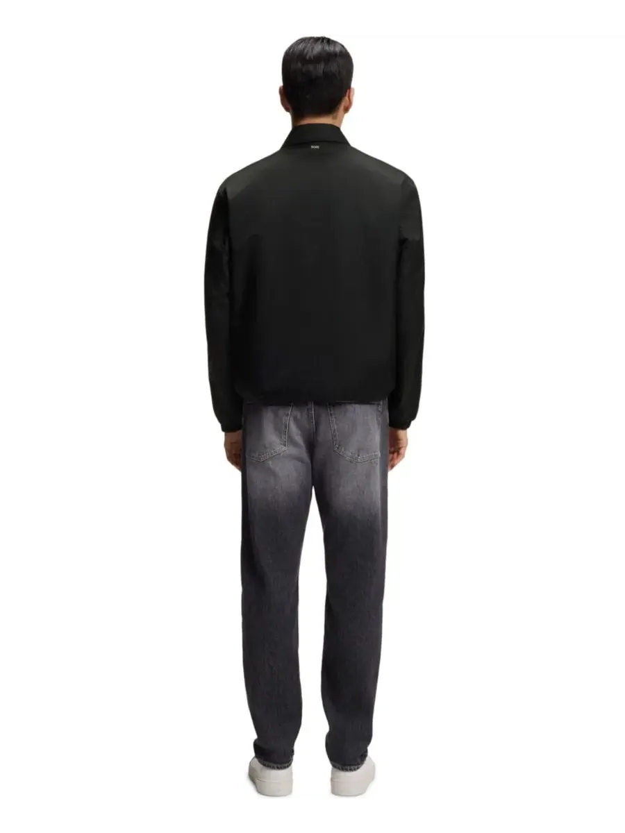Мужская водоотталкивающая куртка с монограммой Hugo Boss — изображение 2 из 6, черный