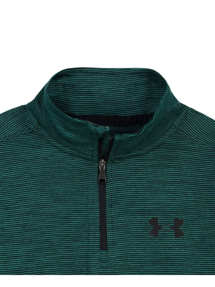 Спортивный комплект из лонгслива и джоггеров с четверть-застежкой Under Armour — изображение 3 из 6, черный
