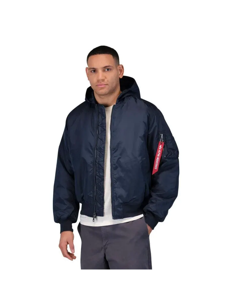 Куртка MA-1 с капюшоном из оксфордского нейлона Alpha Industries