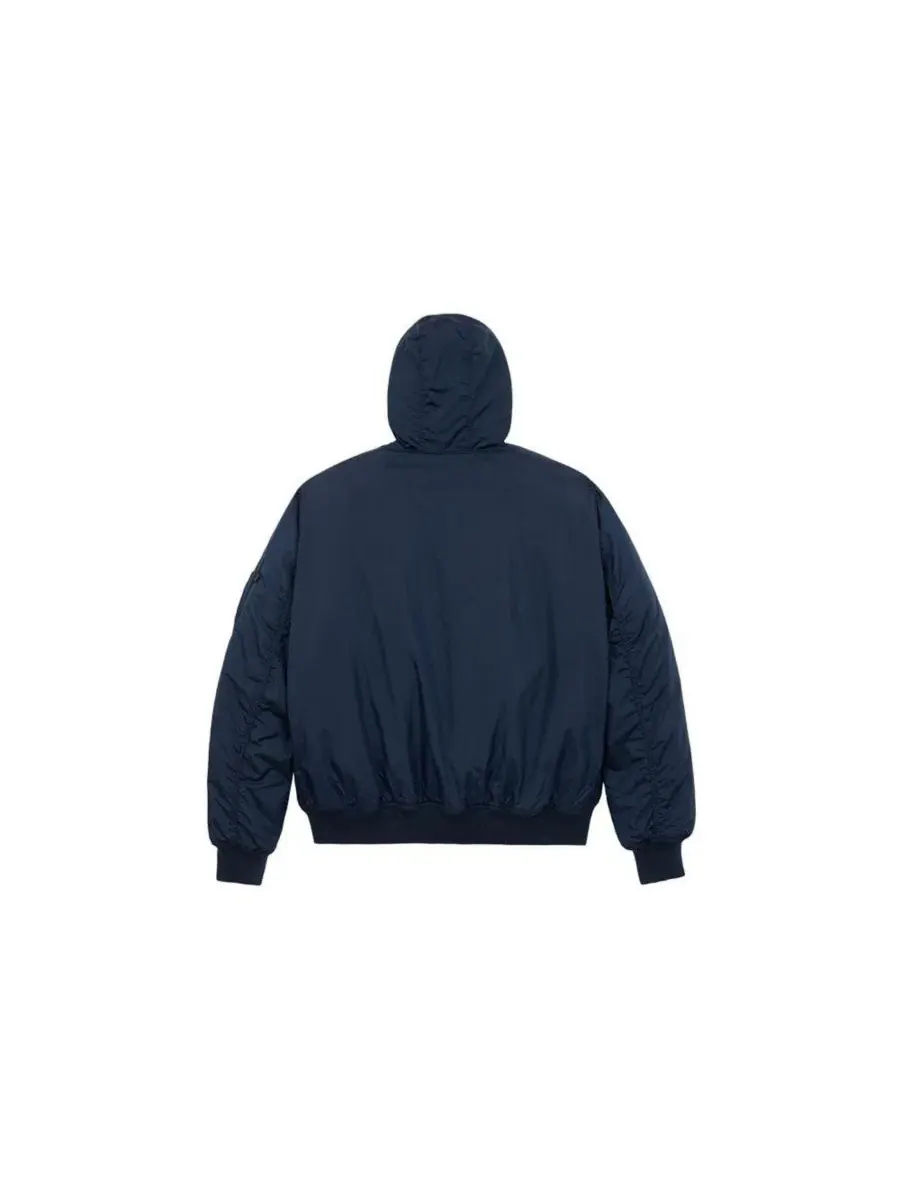 Куртка MA-1 с капюшоном из оксфордского нейлона Alpha Industries — изображение 3 из 3, синий