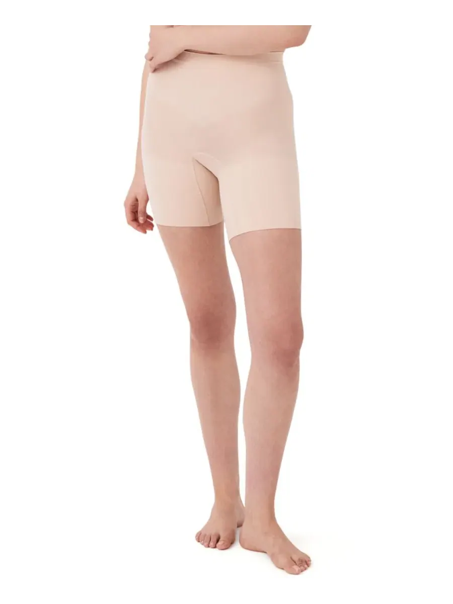 Шорты-скульптор mid-thigh с высокой посадкой, бесшовные SPANX — изображение 2 из 4, овсяный