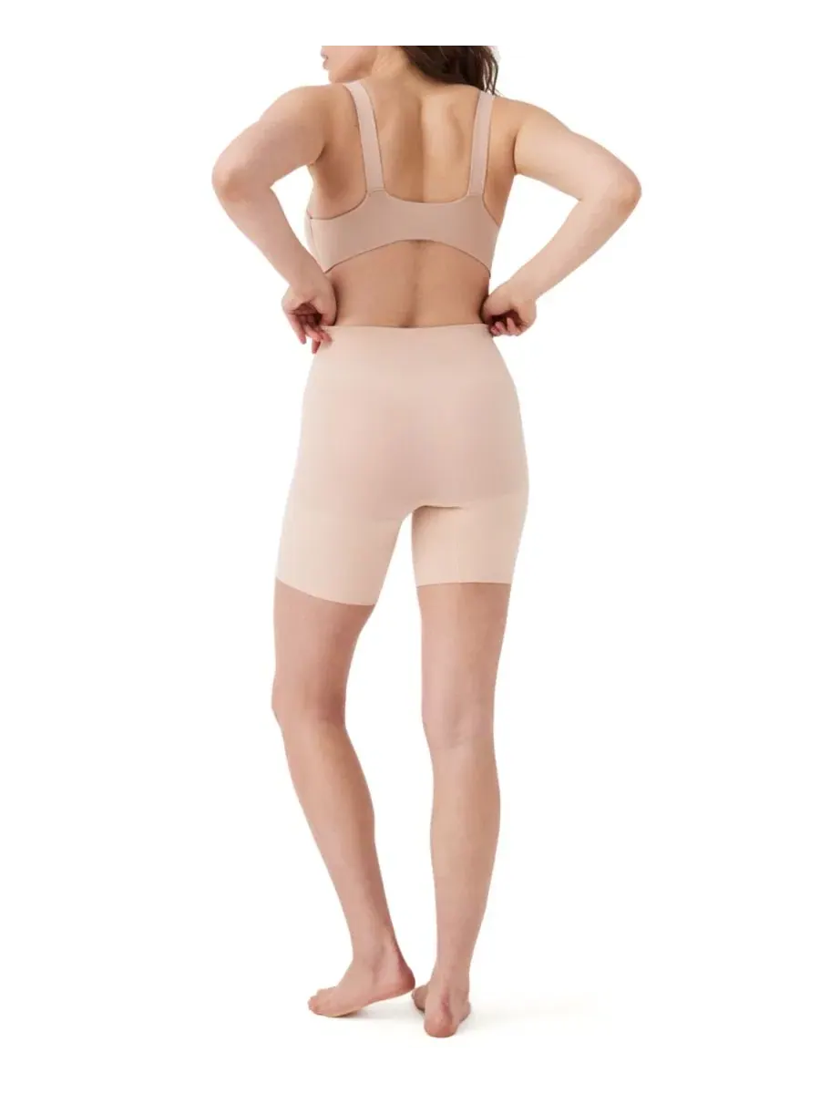 Шорты-скульптор mid-thigh с высокой посадкой, бесшовные SPANX — изображение 4 из 4, овсяный