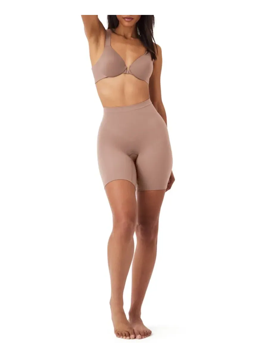Шорты корректирующие SPANX Sculpt Seamless Power — изображение 1 из 4, коричневый