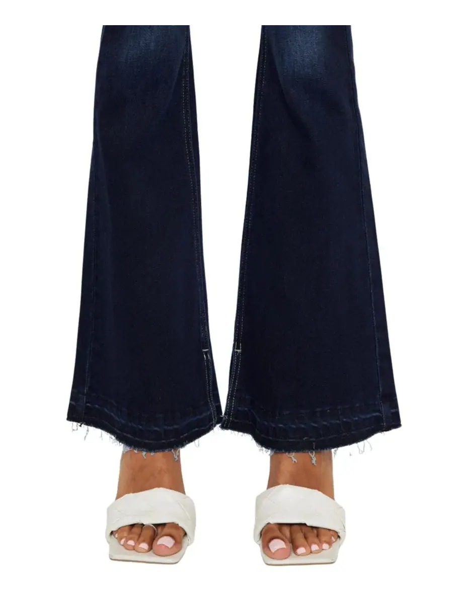 Джинсы клеш с заниженной талией Lurice Mid Rise Flare Jeans KanCan — изображение 4 из 10, черный
