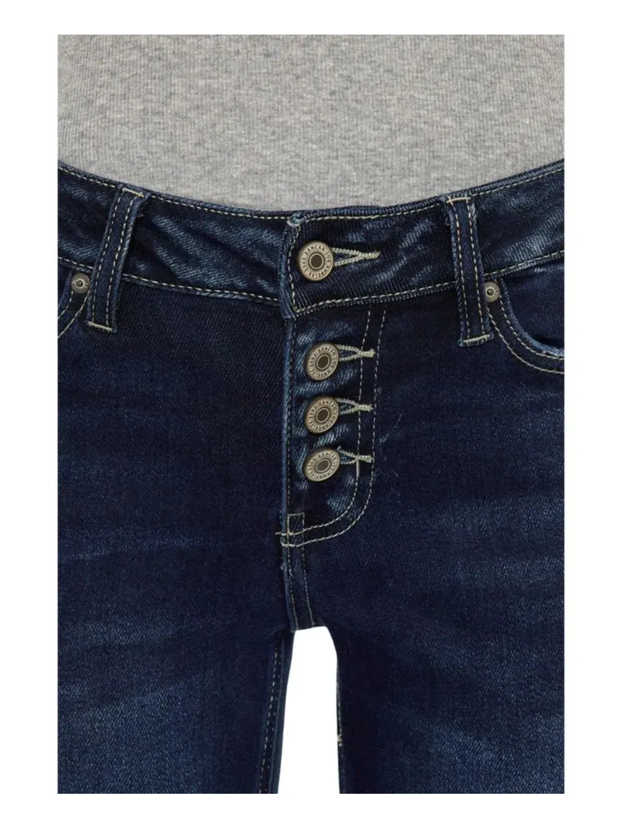Джинсы клеш с заниженной талией Lurice Mid Rise Flare Jeans KanCan — изображение 9 из 10, черный