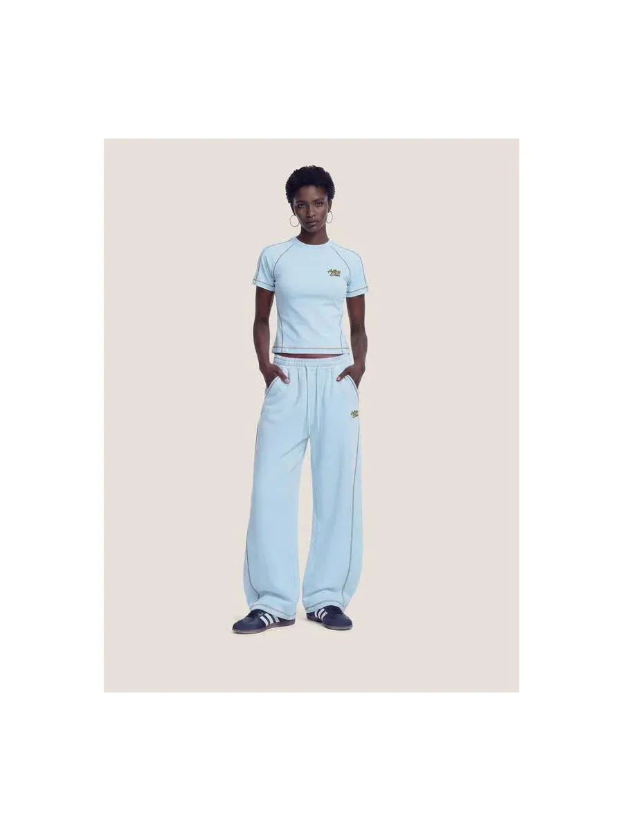 Комплект из топа и брюк Cloud Slim Sweat Set AELFRIC EDEN — синий