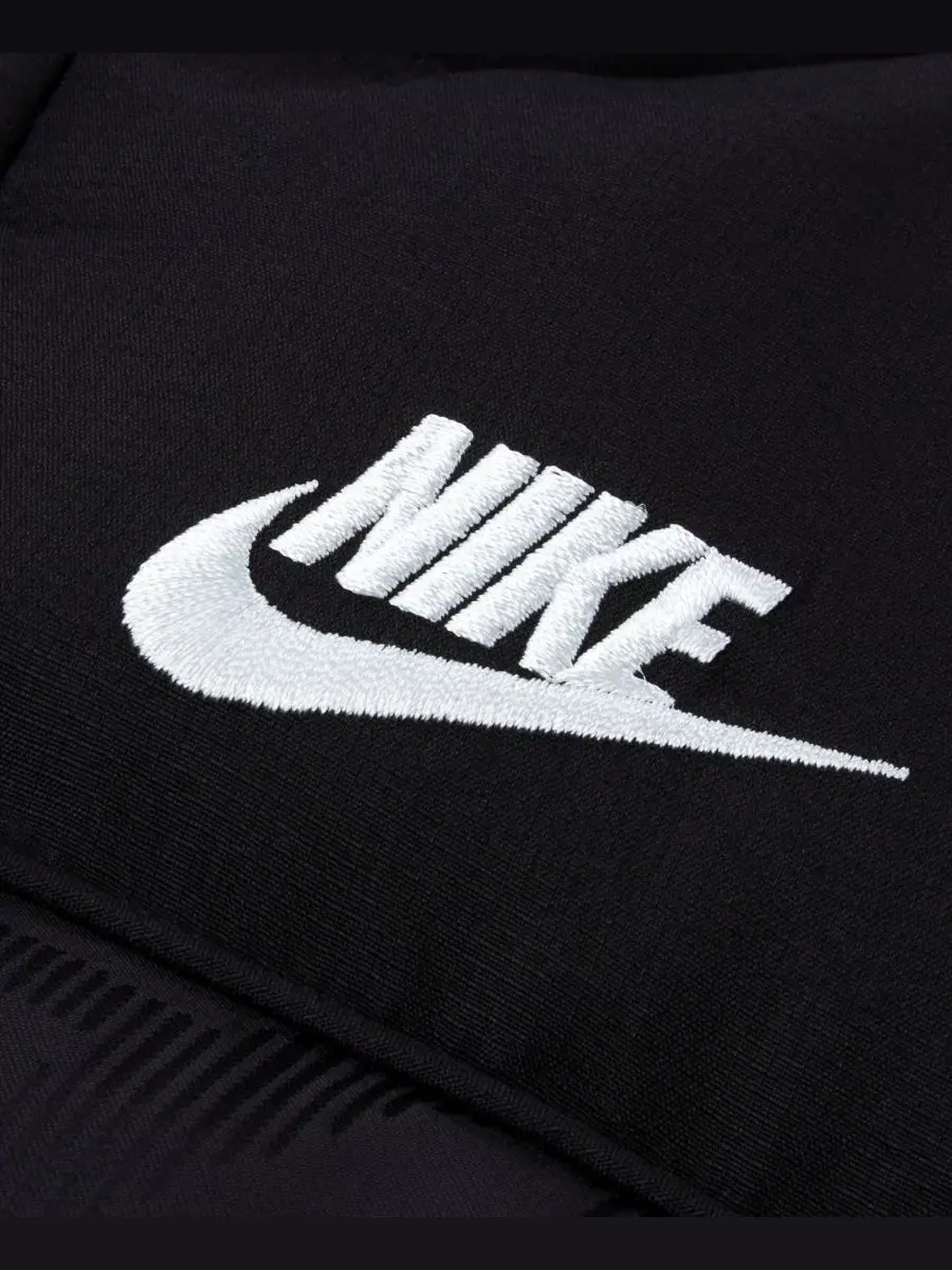 Детский пуховик Jacquard Logo Mixed Media Puffer Jacket Nike — изображение 3 из 4, черный