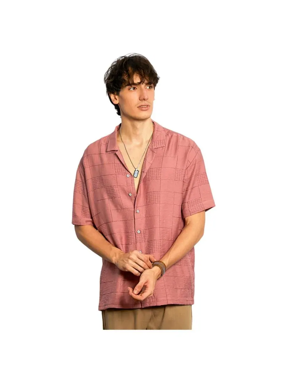 Оверсайз рубашка с коротким рукавом, Breezy Foliage Shirt Campus Sutra